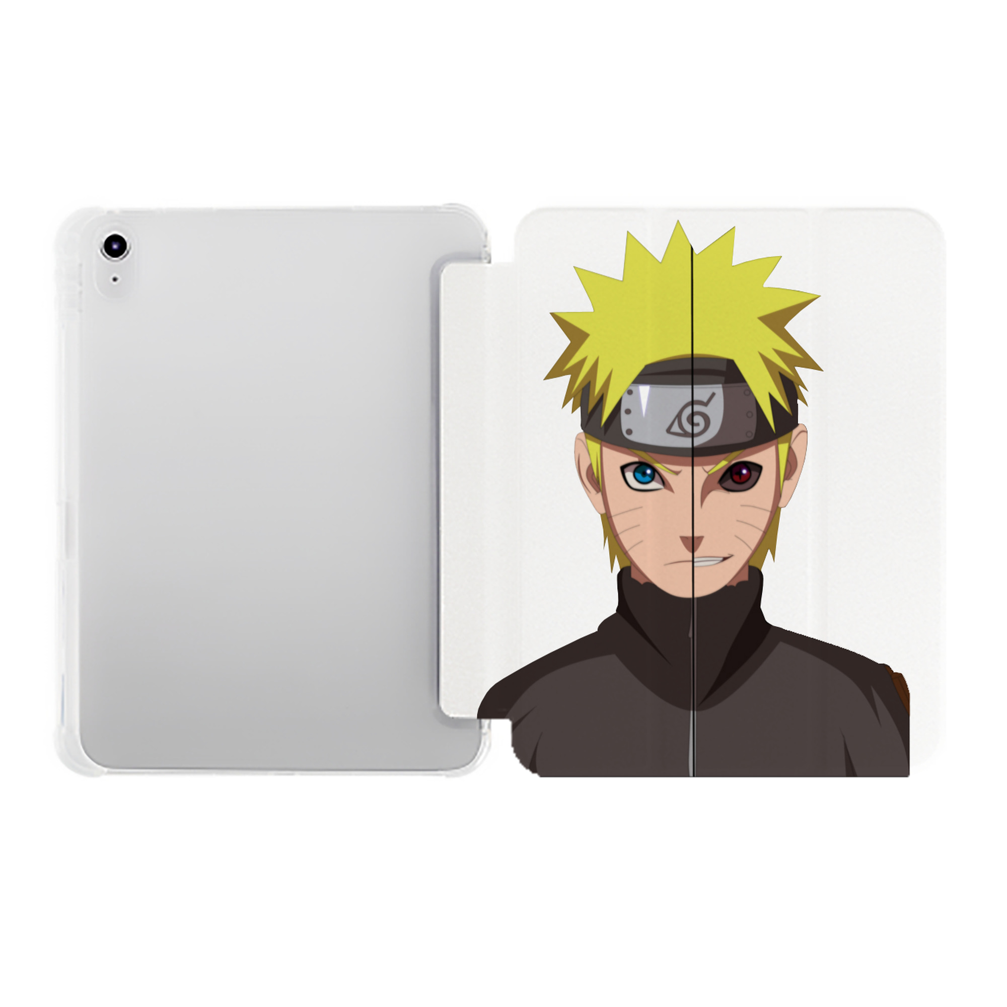 （画像用） NARUTO -ナルト- うずまき ナルト Uzumaki Naruto IPad ケース ペン収納付き 三つ折りスタンド PUレザー×シリコン 対応機種9.5/10.5/10.9インチ